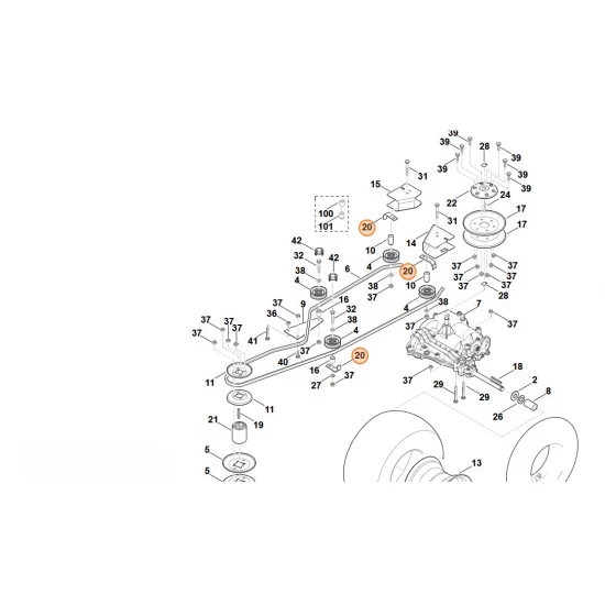 STIHL  Prowadnik paska 6170 704 9400